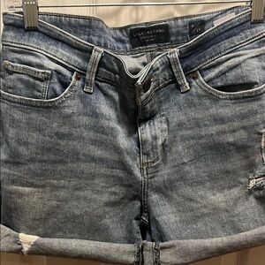 Lucky Brand Sz 8 Womans Blue Denim The Roll-Up Jean Short